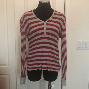 Gap hooded striped top. Sz L
